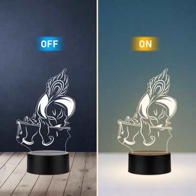 Lord Krishna Ji Design Night Lamp